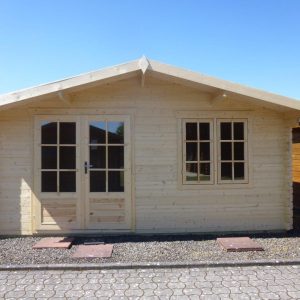 45mm Gartenhaus DAVID 5,00 x 4,00m. Mit Doppel-, Isolierverglasung. Ohne Fussboden.