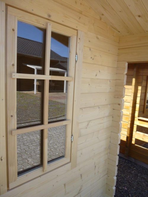 45mm Gartenhaus AHAUS 2,60 x 4,00m mit 28mm-Fußboden und Doppel-, Isolierverglasung – Bild 8