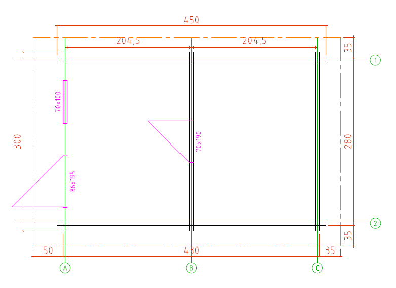 70mm Blockhaus SUOMI-SAUNA 3,00 x 4,50m mit 2 Räumen, Fußboden, Isolierverglasung, Sauna-Tür – Bild 7