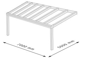 Alu-Terrassenüberdachung