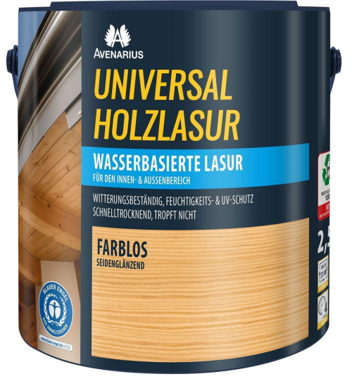 Universal-Holzlasur AVENARIUS – eine Marke der Remmers Gruppe 5l, farblos