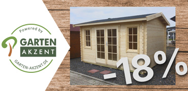 Gartenhaus STEINFURT aus Holz mit 18 % Rabatt – Angebot von Garten-Akzent