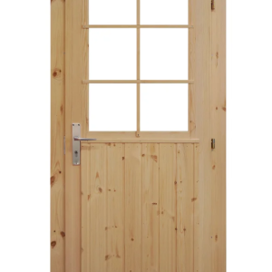 Holztür Tür Einzeltür mit Doppel-, Isolierglas Gummidichtung 900x2000mm