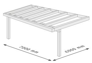 Alu-Terrassenüberdachung