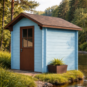 44mm Gartenhaus WILSUM 2,2 x 2,0m mit Fußboden, Doppel-, Isolierverglasung